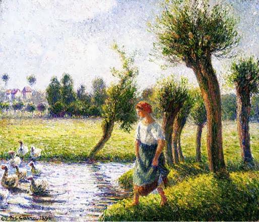 CamillePissarro-PeasantWomanWatchingtheGeese