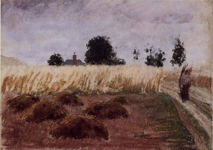 CamillePissarro-PeasantWomanonaCountryRoad