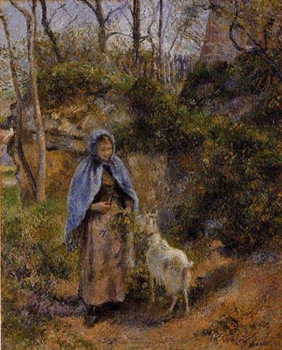 CamillePissarro-PeasantWomanwithaGoat