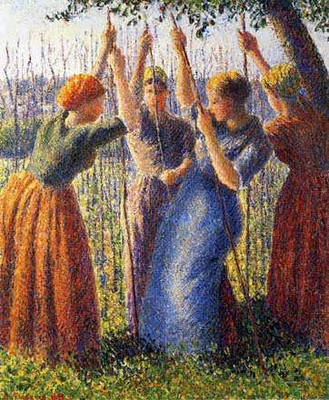 CamillePissarro-PeasantWomenPlantingStakes