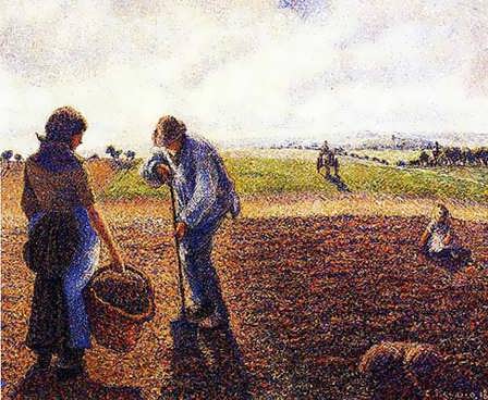 CamillePissarro-PeasantsintheFieldEragny