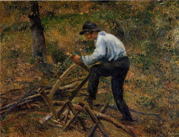 CamillePissarro-PereMelonSawingWood