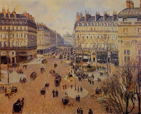 CamillePissarro-PlaceduTheatreFrancaisAfternoonSuninWinter