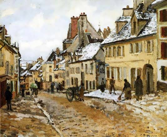 CamillePissarro-PontoisetheRoadtoGisorsinWinter