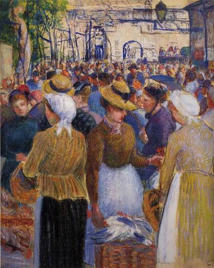 CamillePissarro-PoultryMarketatGisors