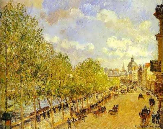 CamillePissarro-QuaiMalaquaisintheAfternoonSunshine