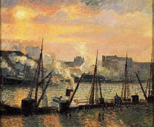 CamillePissarro-QuayinRouenSunset