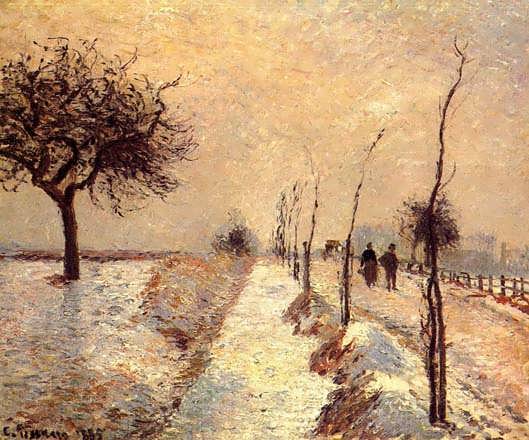 CamillePissarro-RoadatEragnyWinter