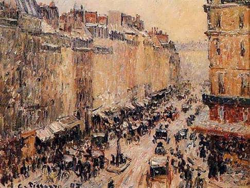 CamillePissarro-RueSaint-LazarunderSnow