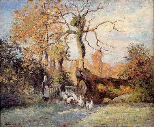 CamillePissarro-TheGooseGirlatMontfoucaultWhiteFrost