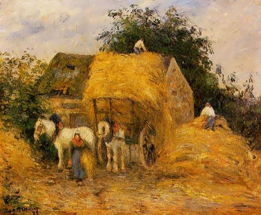 CamillePissarro-TheHayWagonMontfoucault