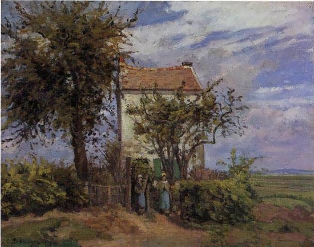 CamillePissarro-TheHouseintheFieldsRueil