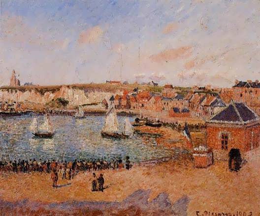 CamillePissarro-TheInnerHarborDieppeAfternoonSunLowTide