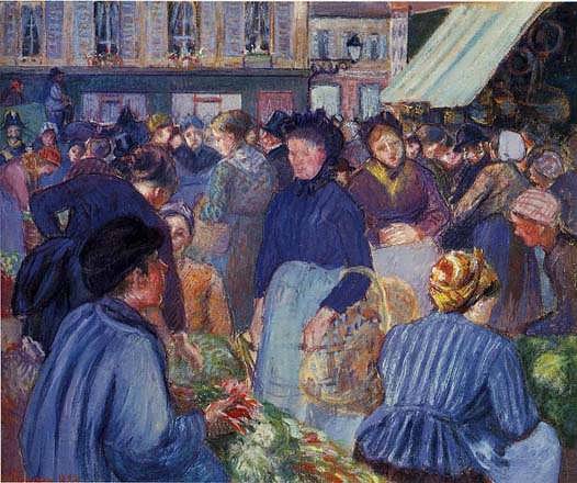 CamillePissarro-TheMarketatGisors