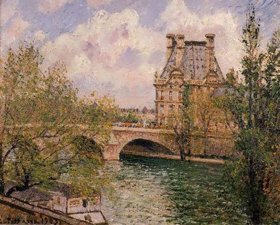 CamillePissarro-ThePavilliondeFloreandthePontRoyal