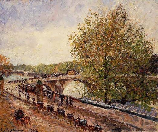 CamillePissarro-ThePontRoyal-GreyWeatherAfternoonSpring