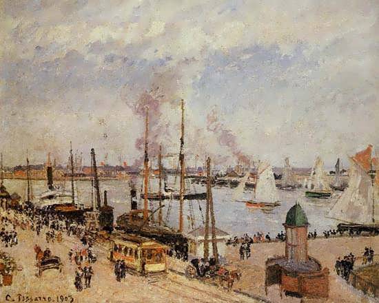 CamillePissarro-ThePortofLeHavre-HighTide1