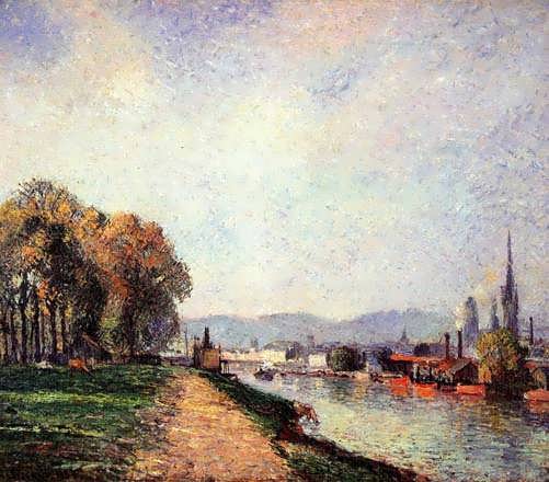 CamillePissarro-ViewofRouenakaVours-la-Riene1