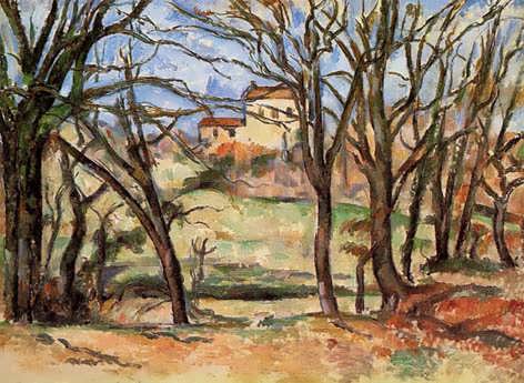 Cezanne-HousebehindTreesontheRoadtoTholonet1