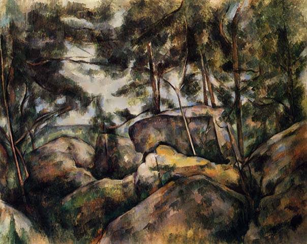 Cezanne-RocksatFountainebleau1