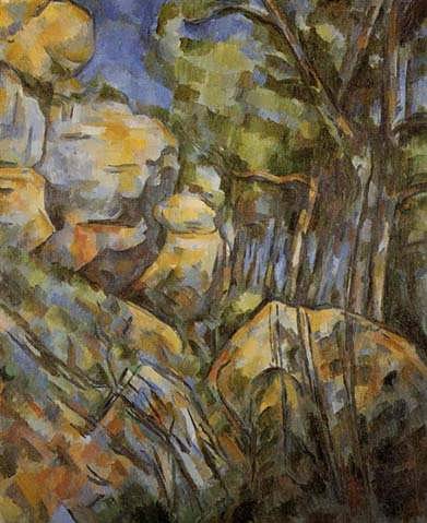 Cezanne-RocksneartheCavesabovetheChateauNoir1