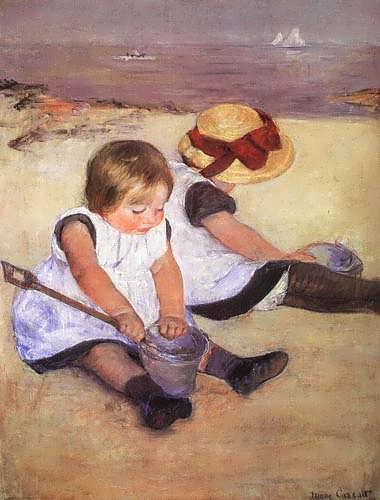 ChildrenPlayingOnTheBeach-MaryCassatt1