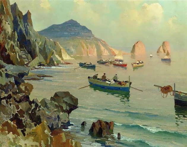 EdwardPotthast-BoatsinaRockyCove1