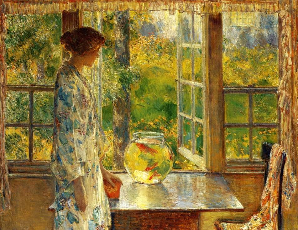 FrederickChildeHassam-BowlofGoldfish