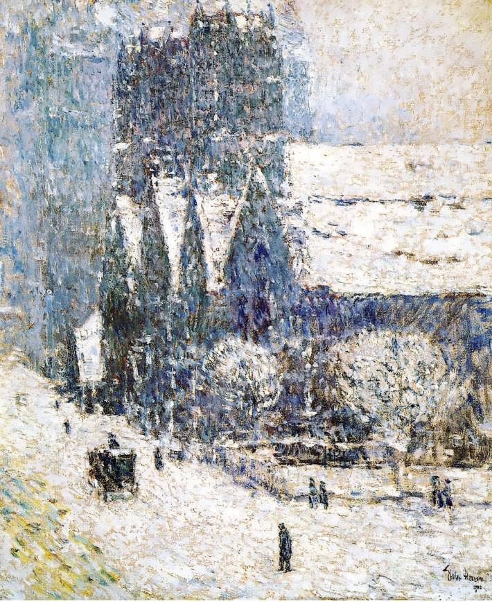 FrederickChildeHassam-CalvaryChurchintheSnow