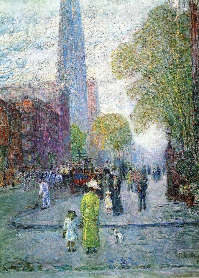 FrederickChildeHassam-CathedralSpiresSpringMorning