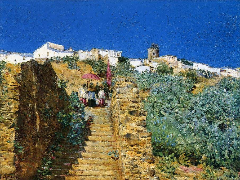 FrederickChildeHassam-ChurchProcessionSpanishSteps