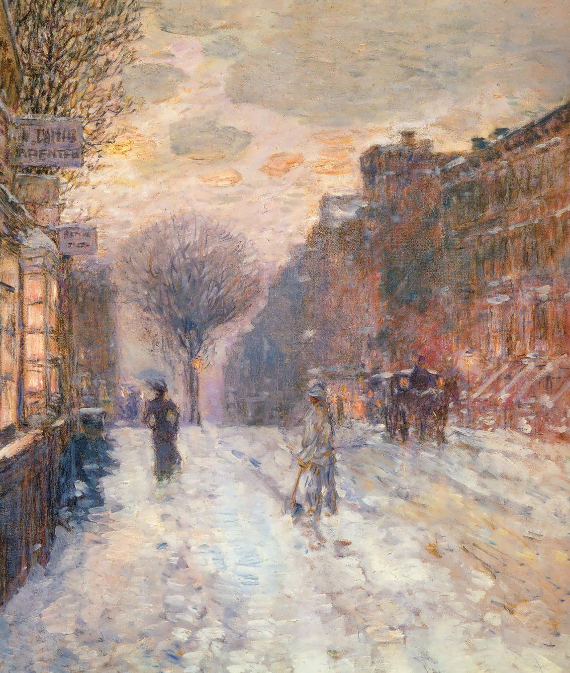 FrederickChildeHassam-EarlyEveningAfterSnowfall