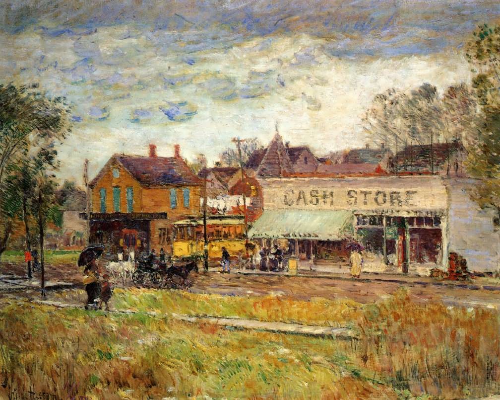 FrederickChildeHassam-EndoftheTrolleyLineOakParkIllinois