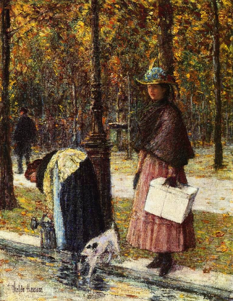 FrederickChildeHassam-EveningChamps-ElyseesakaPresduLouvre