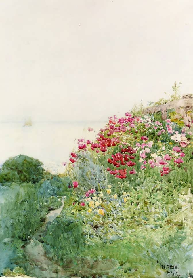 FrederickChildeHassam-FieldofPoppiesIslesofShaosAppledore