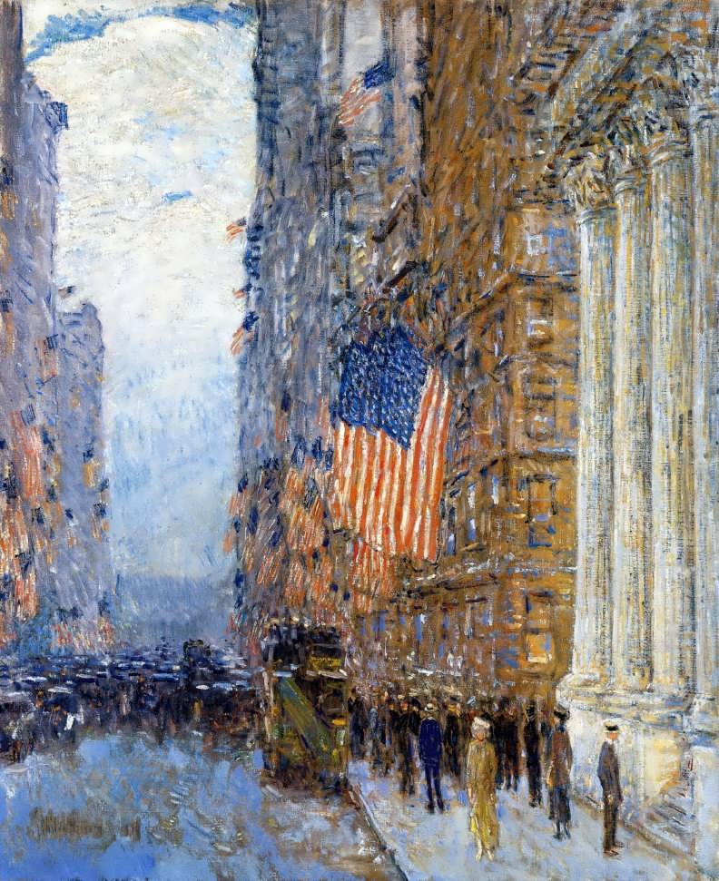 FrederickChildeHassam-FlagsontheWaldorf