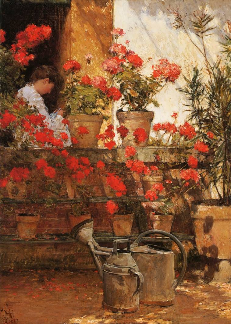 FrederickChildeHassam-Geraniums