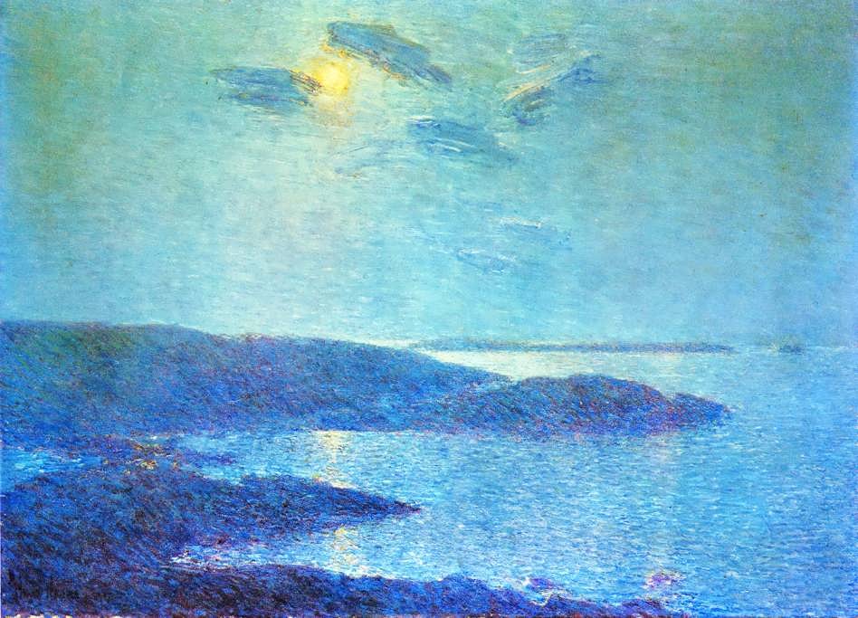 FrederickChildeHassam-MoonlightScene