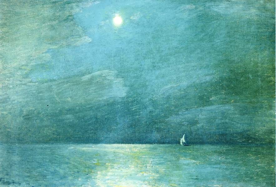 FrederickChildeHassam-MoonlightontheSound