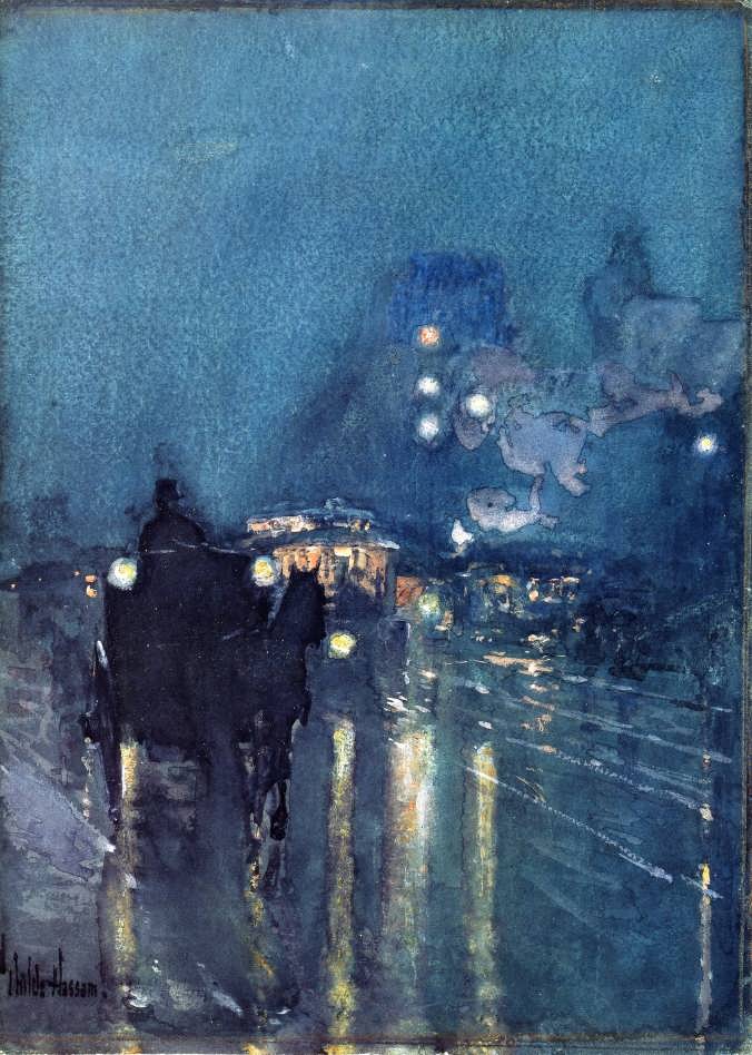 FrederickChildeHassam-NocturneRailwayCrossingChicago