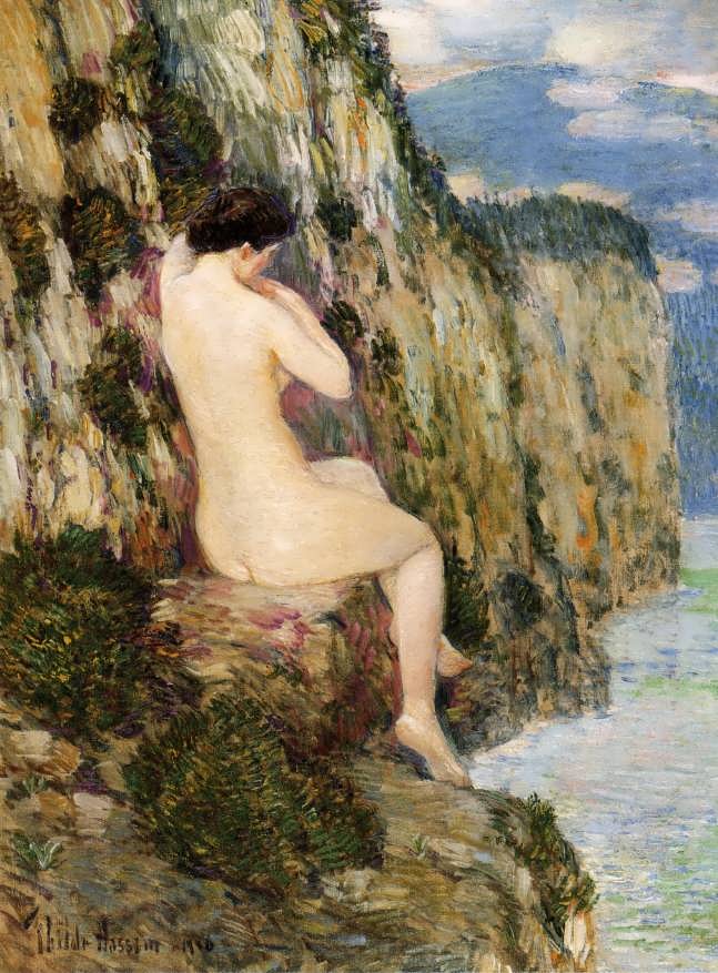 FrederickChildeHassam-NudeontheCliffs