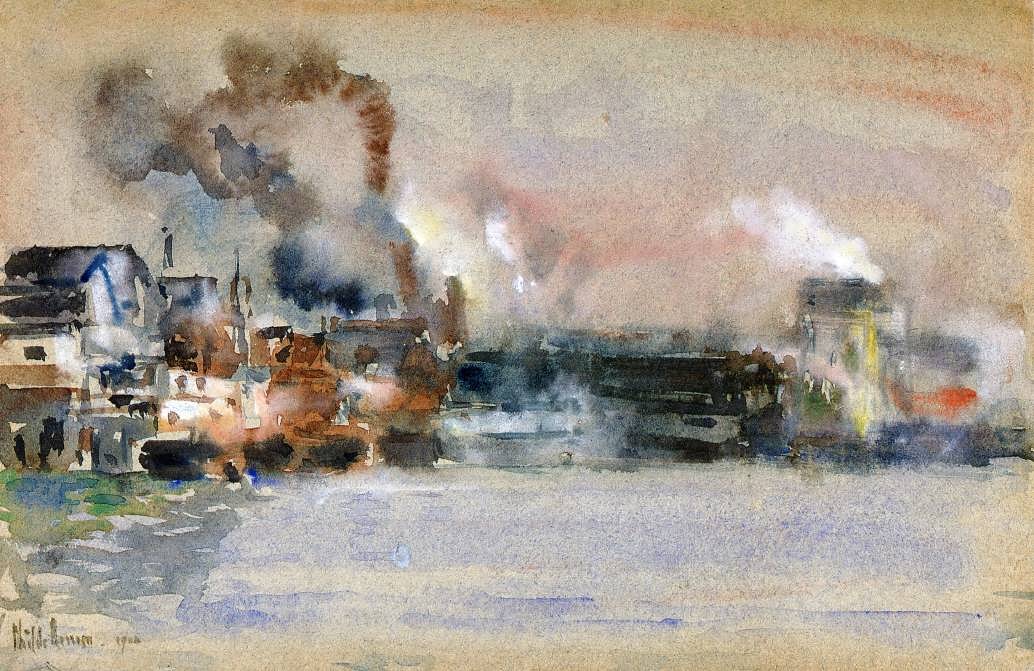 FrederickChildeHassam-PortlandHarbor1