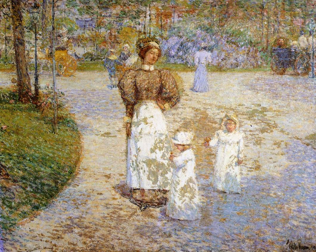 FrederickChildeHassam-SpringinCentralParkakaSpringtime