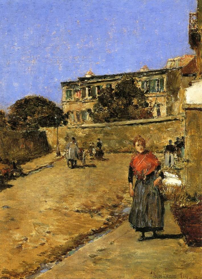 FrederickChildeHassam-StreetSceneMontmartre