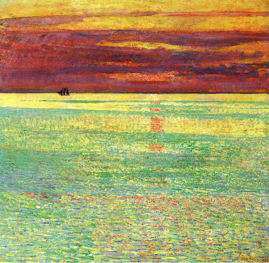 FrederickChildeHassam-SunsetatSea