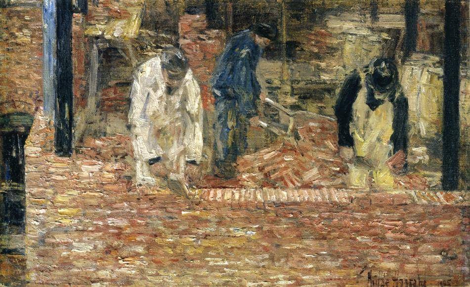 FrederickChildeHassam-TheBricklayers