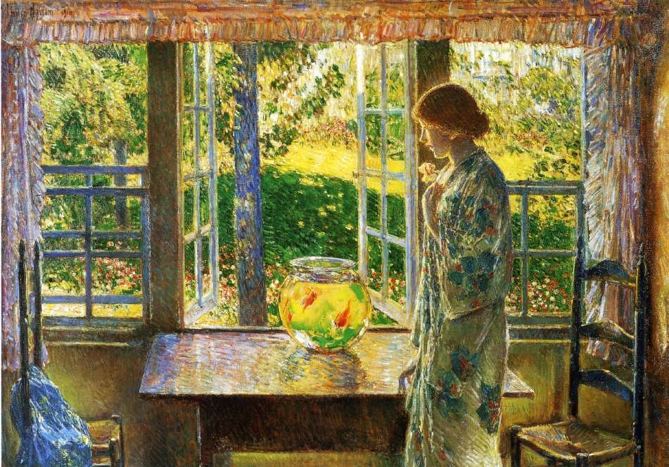 FrederickChildeHassam-TheGoldfishWindow