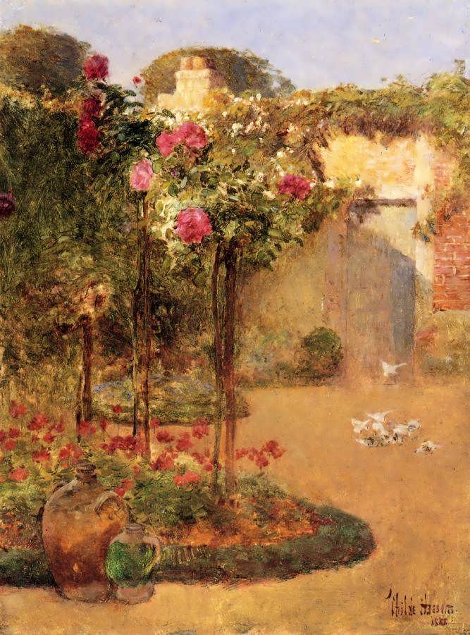 FrederickChildeHassam-TheRoseGarden