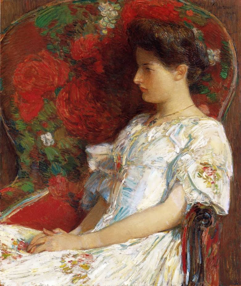 FrederickChildeHassam-TheVictorianChair