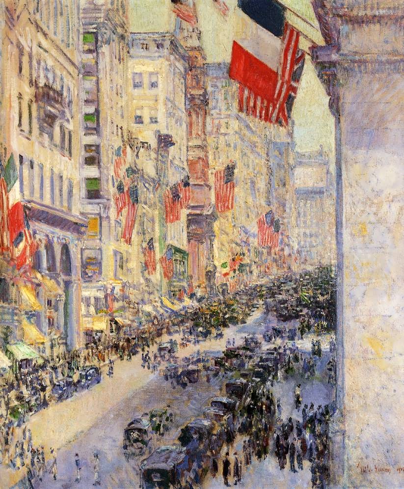 FrederickChildeHassam-UptheAvenuefromThirty-FourthStreet19171